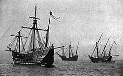 Replicas of Columbus' Ships.