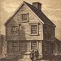 Benjamin Franklin's birthplace on Milk Street in Boston.
