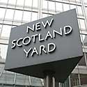 Sign in front of New Scotland Yard.