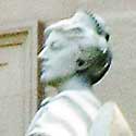 Head of female statue.