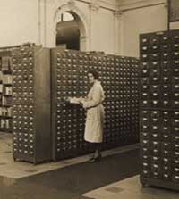 Part of the Mundaneum's Card Catalogue